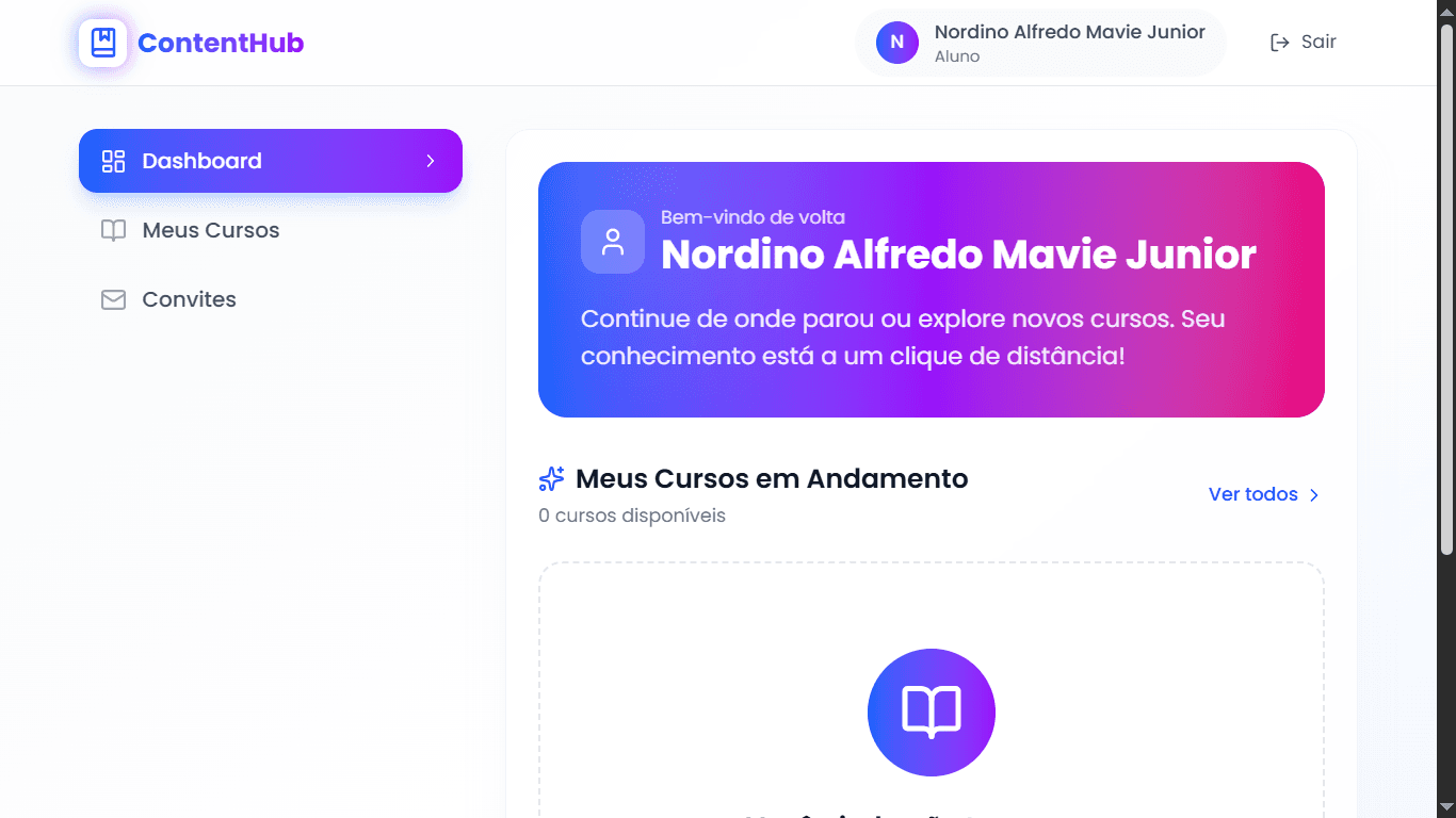 Screenshot 5 do projeto ContentHub - Plataforma de Conteúdo Exclusivo