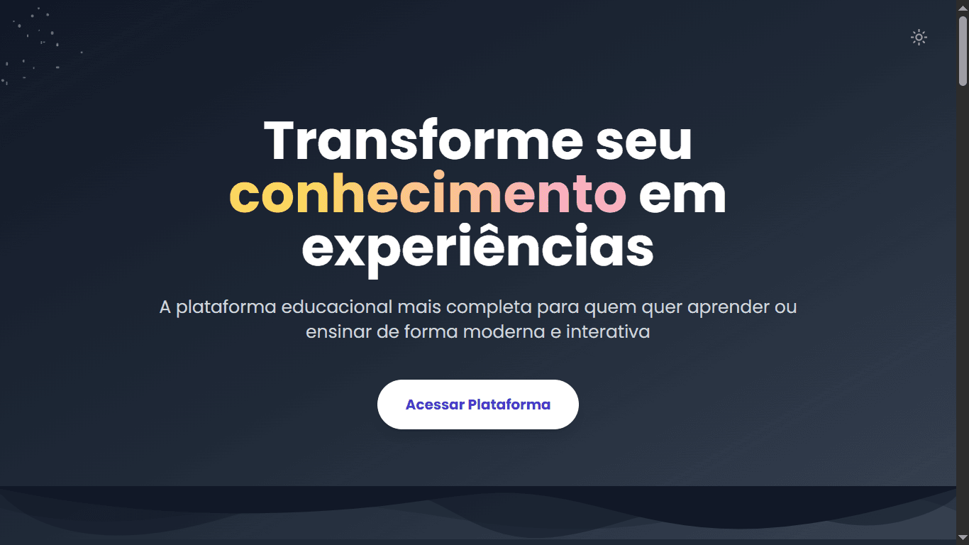 Screenshot 1 do projeto Donza - Plataforma de Ensino Online