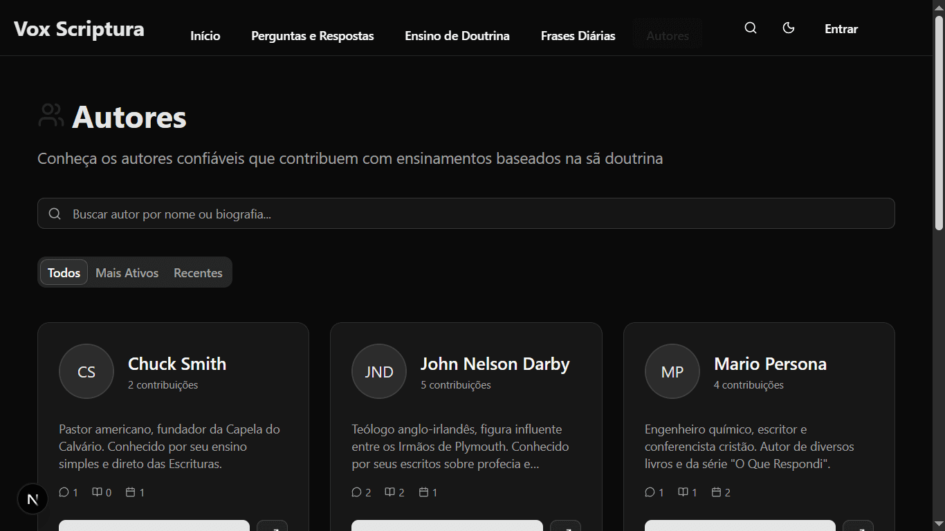 Screenshot 7 do projeto Vox Scriptura - Voz da Escritura